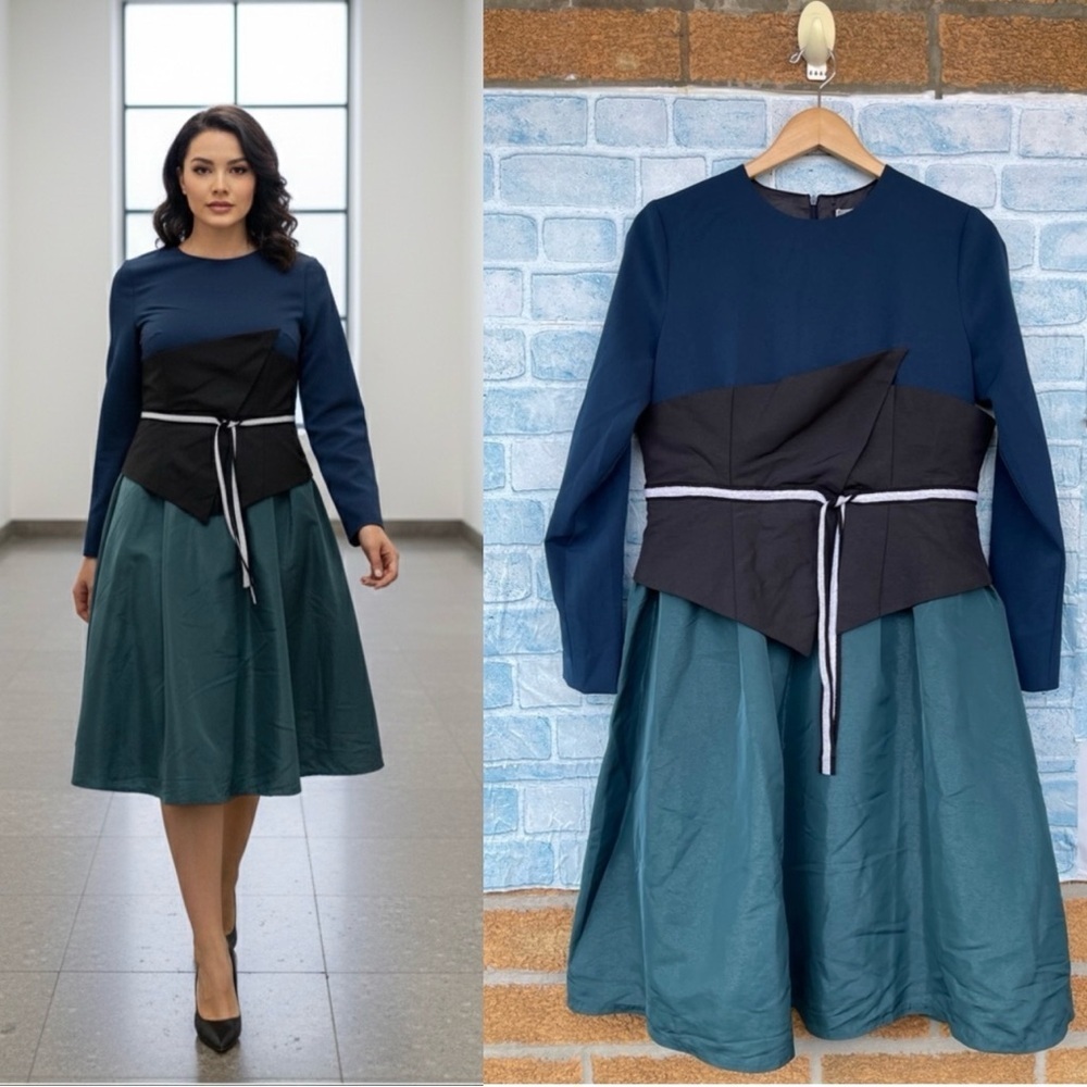 Sophie Marand Colorblock Dress Size 42/ 8